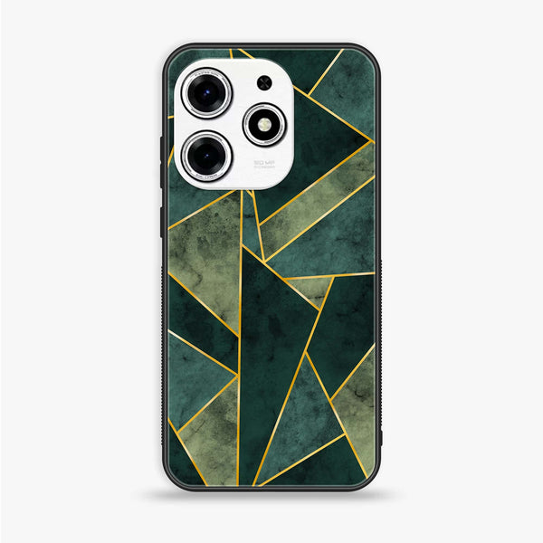 Tecno Spark 10 Pro - Geometric Marble Design 5- Premium Printed Glass soft Bumper shock Proof Case CS-18579