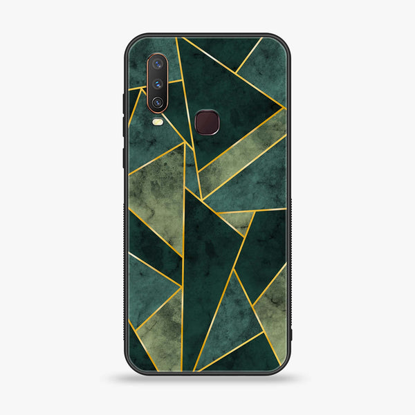 Vivo Y12/Y15/Y17 - Geometric Marble Design 5 - Premium Printed Glass soft Bumper shock Proof Case CS-22737