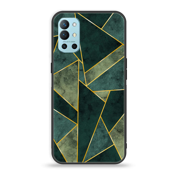 OnePlus 9R - Geometric Marble Design 5 - Premium Printed Glass soft Bumper shock Proof Case CS-19798