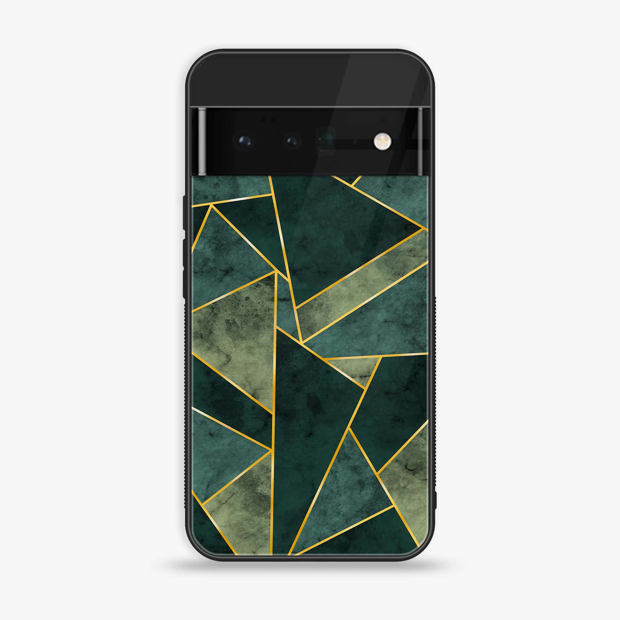 Google Pixel 6 Pro - Geometric Marble Series - Premium Printed Glass soft Bumper shock Proof Case