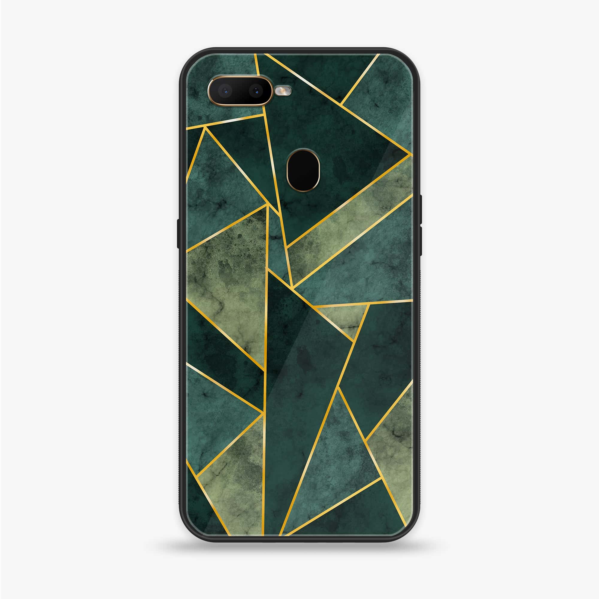 Oppo A12  - Geometric Marble Series - Premium Printed soft Bumper shock Proof Case