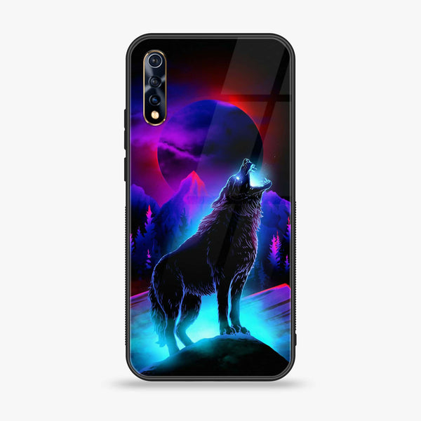 Vivo S1/ IQOO Neo - Wolf Design 2  - Premium Printed Glass soft Bumper shock Proof Case  CS-33993
