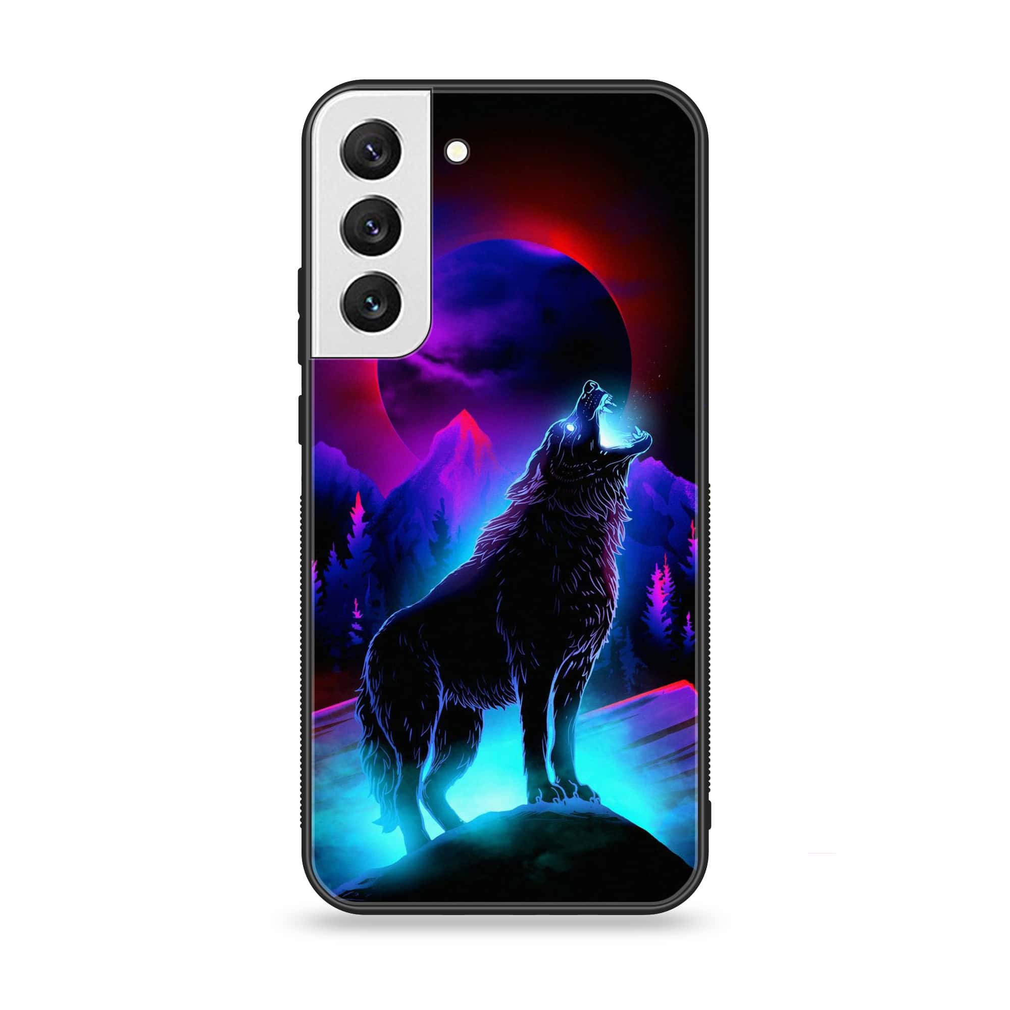 Samsung Galaxy S22 Plus - Wolf Series - Premium Metal Printed soft Bumper shock Proof Case