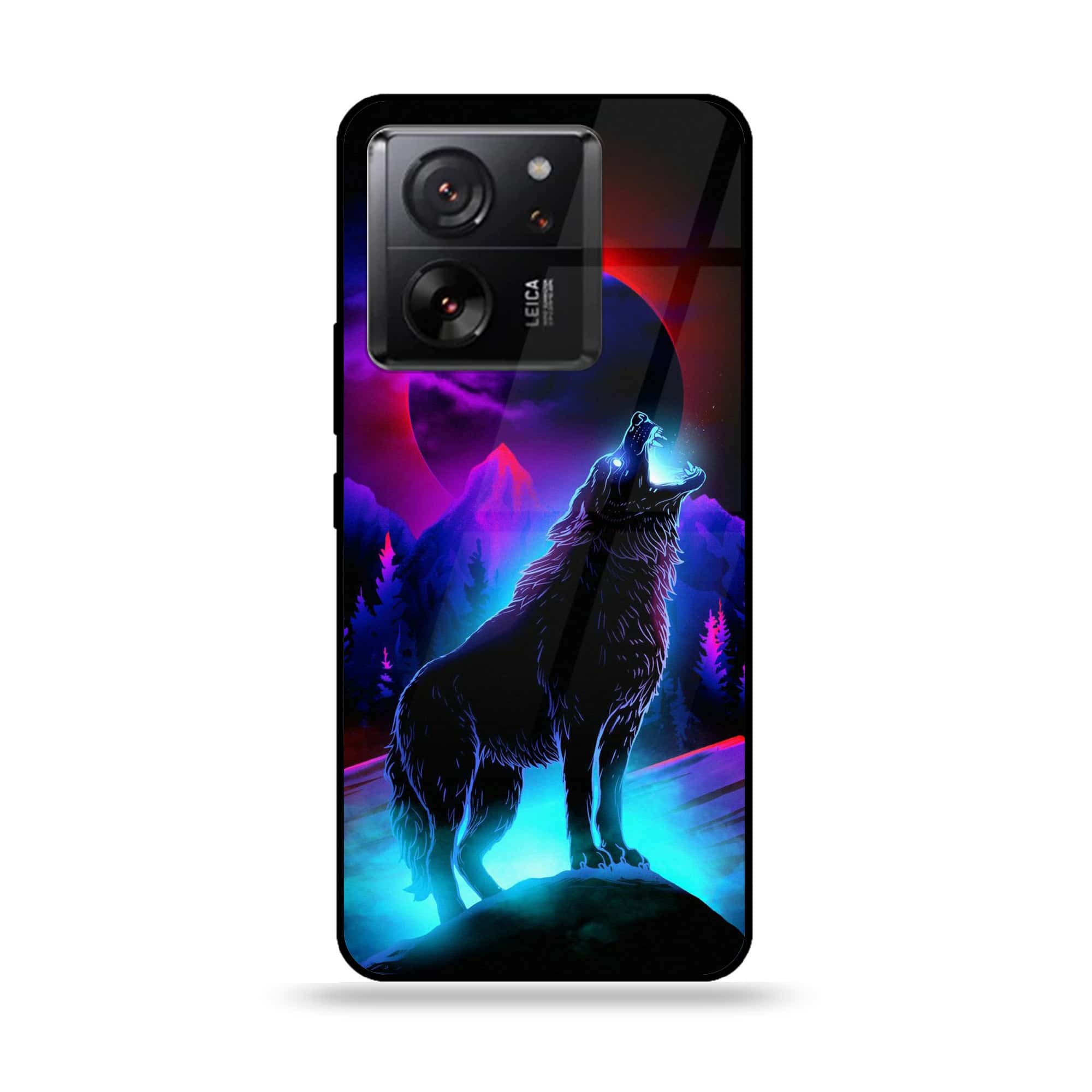 Xiaomi 13T Pro - Wolf Series - Premium Printed Glass soft Bumper shock Proof Case