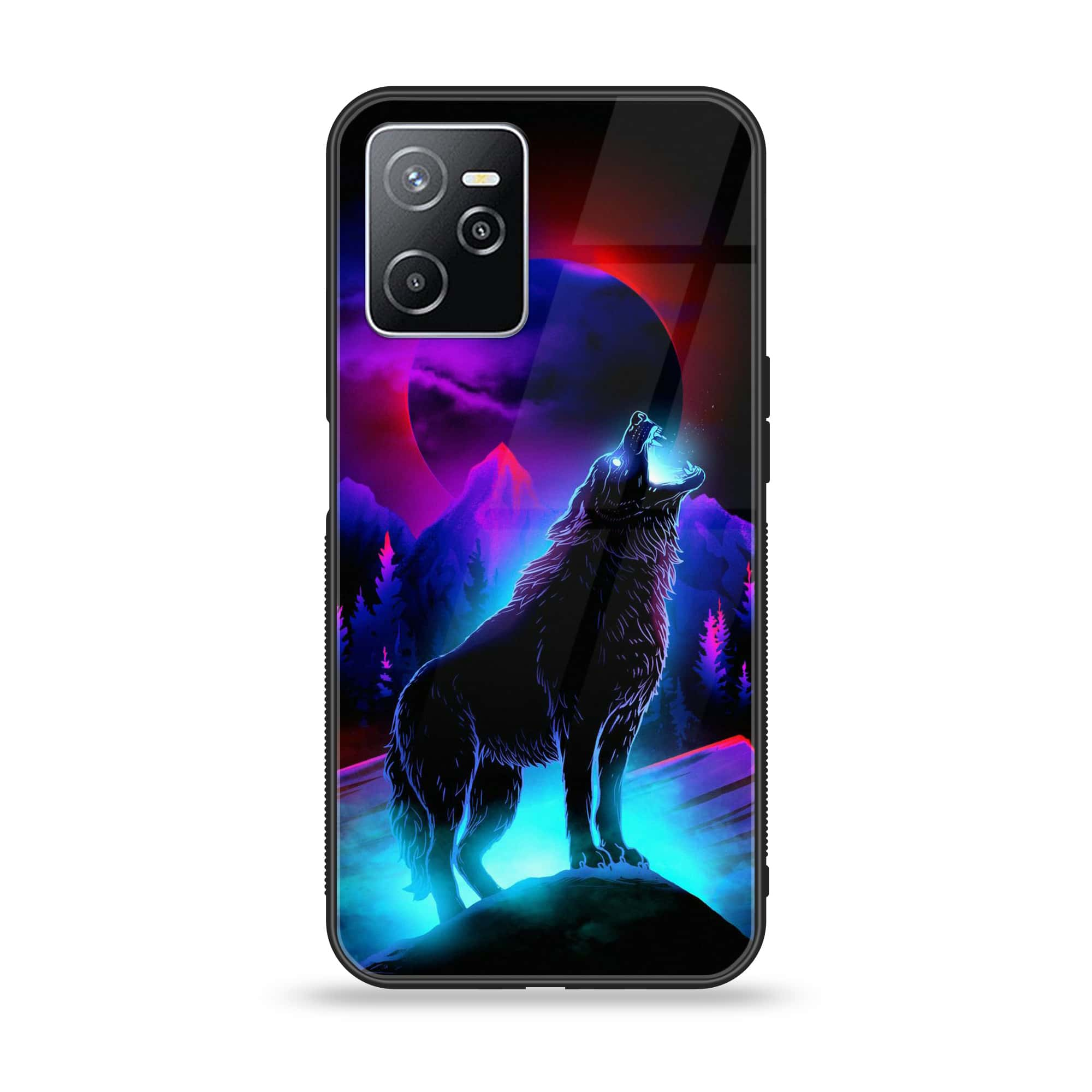 Realme Narzo 50A Prime - Wolf Series - Premium Printed Glass soft Bumper shock Proof Case