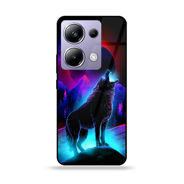 POCO M6 Pro - Wolf Series - Premium Printed Glass soft Bumper shock Proof Case