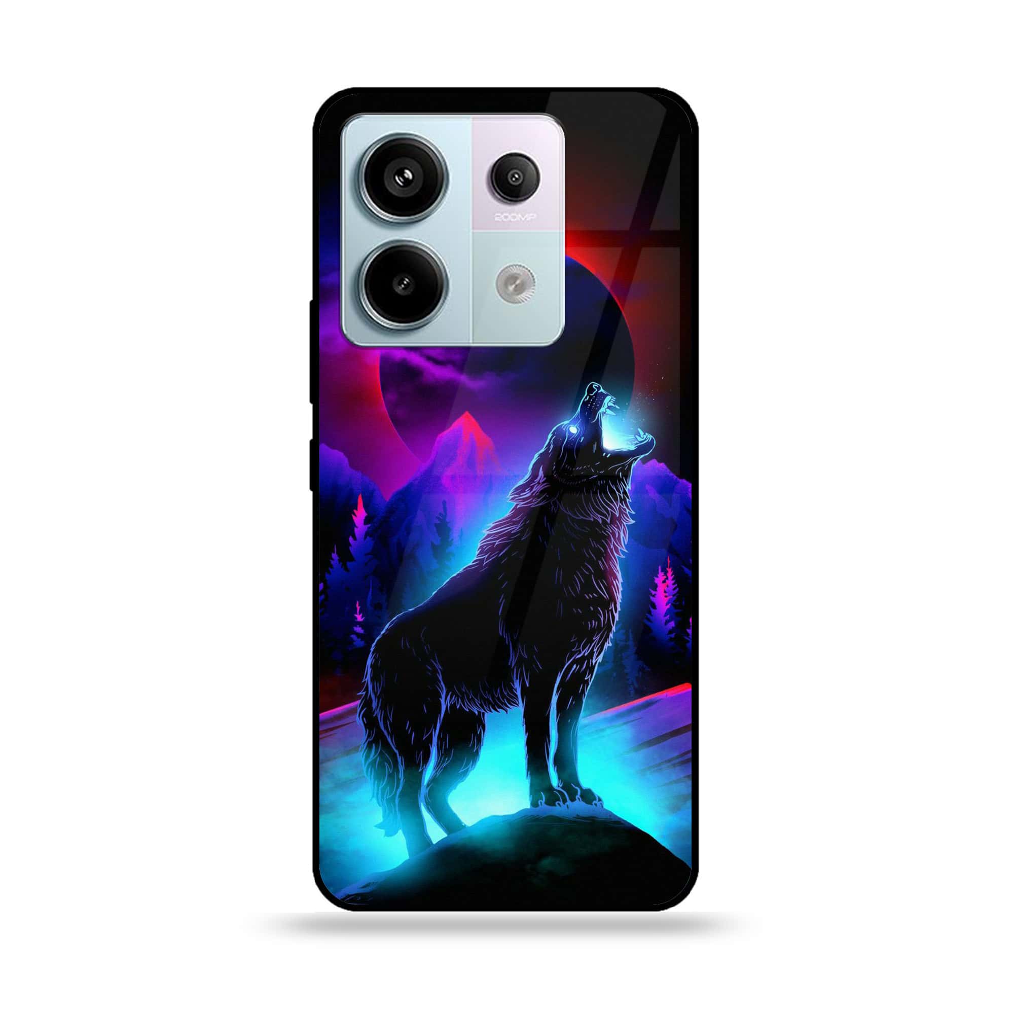 Redmi Note 13 - Wolf Series - Premium Metal Printed soft Bumper shock Proof Case