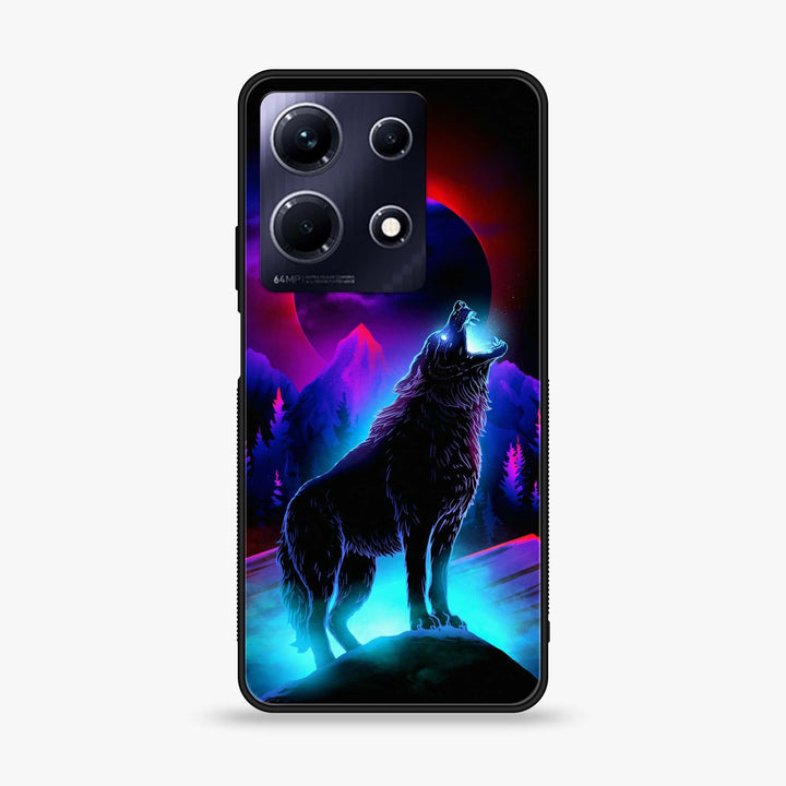 Infinix Note 30 Pro - Wolf Design 2- Premium Metal Printed soft Bumper shock Proof Case CS 17652