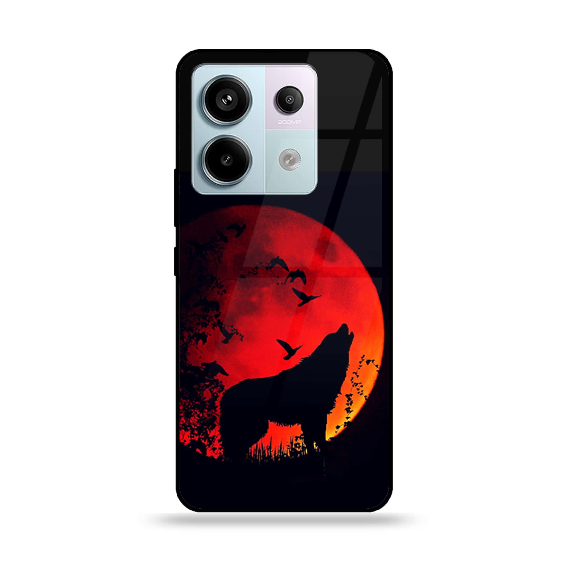 Redmi Note 13 - Wolf Series - Premium Metal Printed soft Bumper shock Proof Case