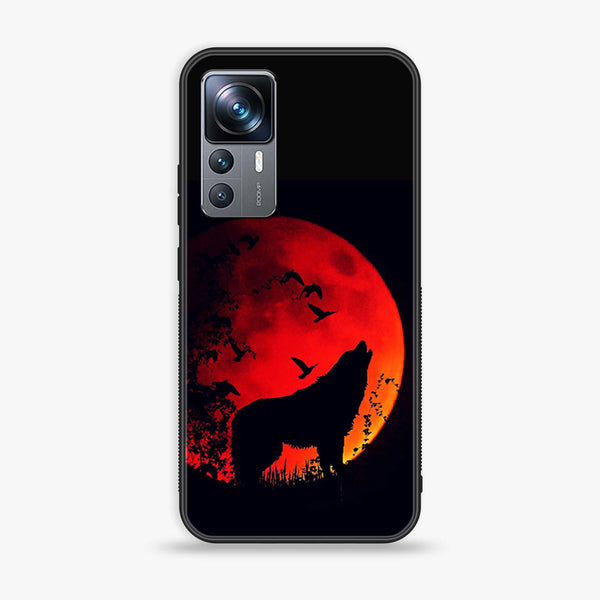 Xiaomi 12T - Wolf Series - Premium Printed Glass soft Bumper shock Proof Case