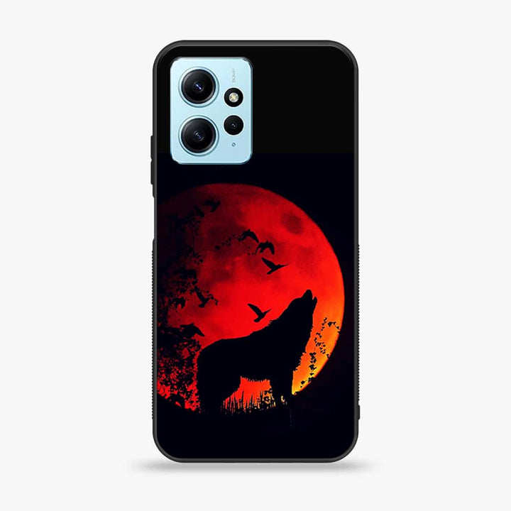 Xiaomi Redmi Note 12 - Wolf Design 1 - Premium Printed Glass soft Bumper shock Proof Case CS-16020