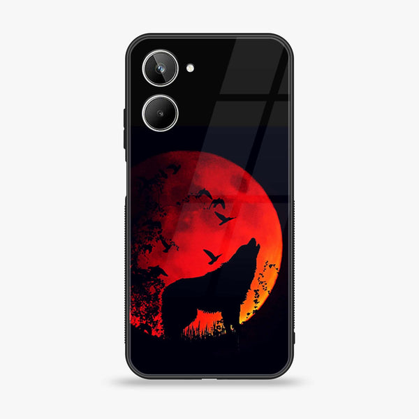 Realme 10 4G - Wolf Series - Premium Printed Glass soft Bumper shock Proof Case