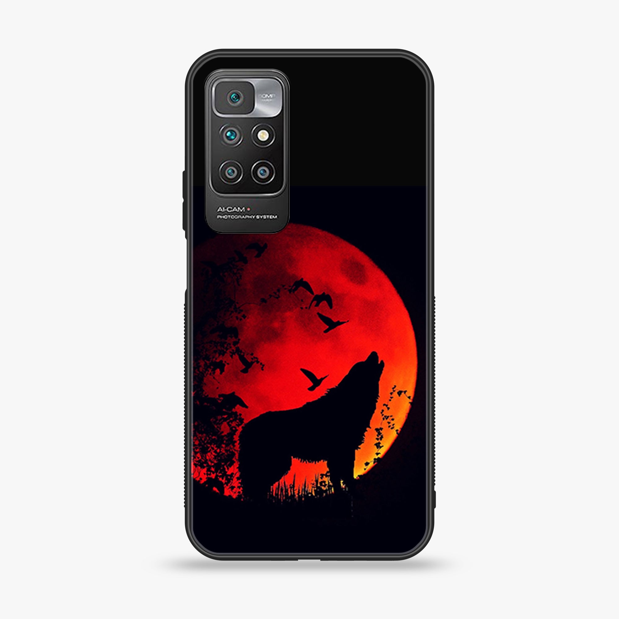 Redmi 10 - Wolf Series - Soft Bumper shock Proof Glass Case