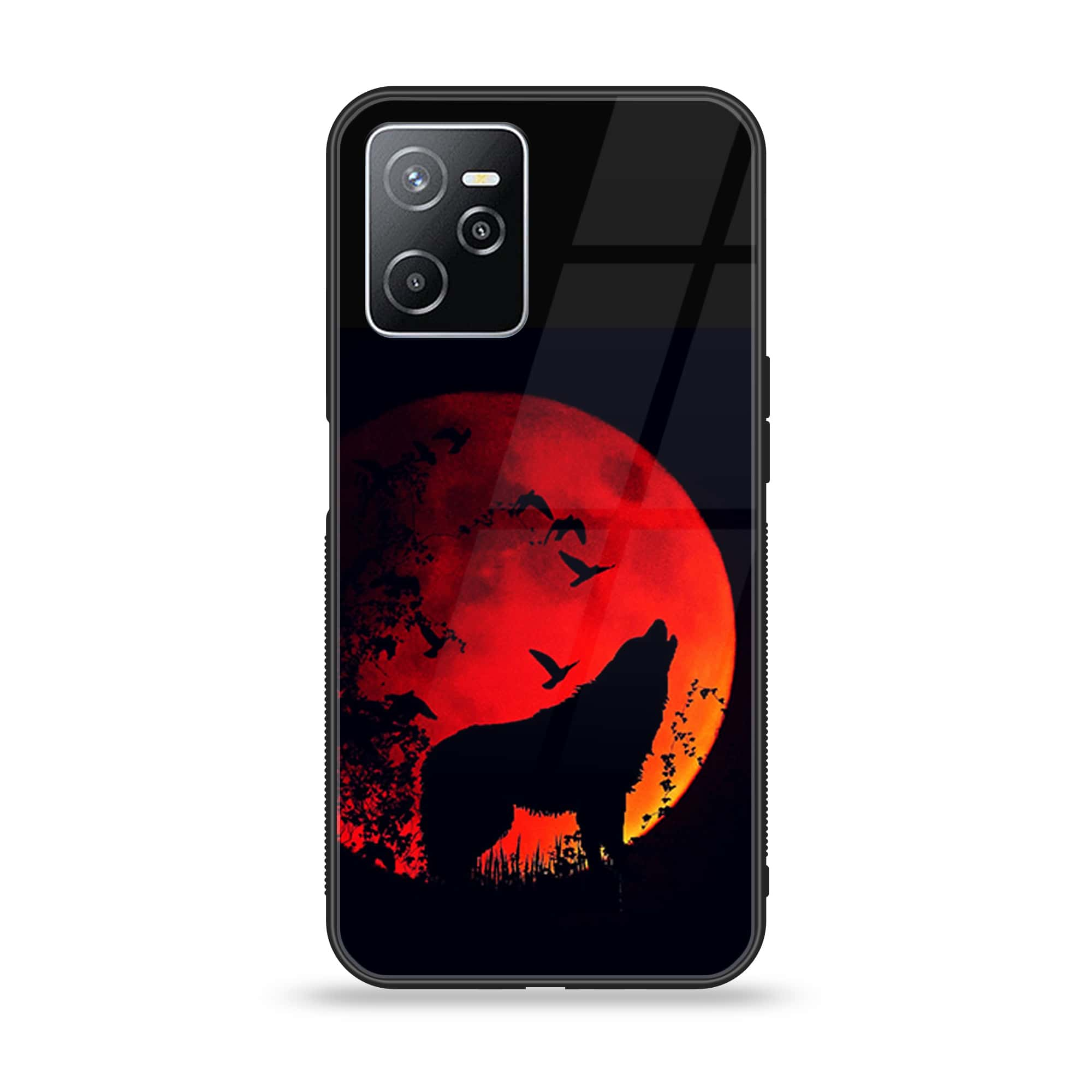 Realme Narzo 50A Prime - Wolf Series - Premium Printed Glass soft Bumper shock Proof Case