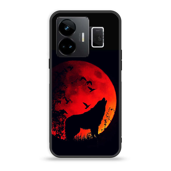 Realme GT3 - Wolf Series - Premium Printed Glass soft Bumper shock Proof Case