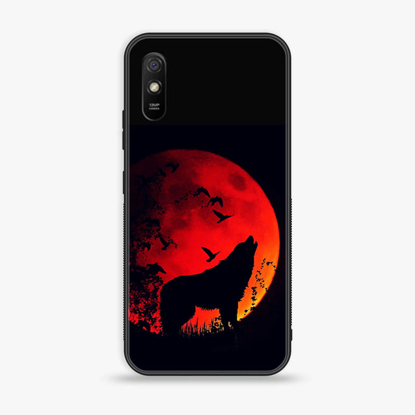 Xiaomi Redmi 9A - Wolf Series - Premium Printed Glass soft Bumper shock Proof Case