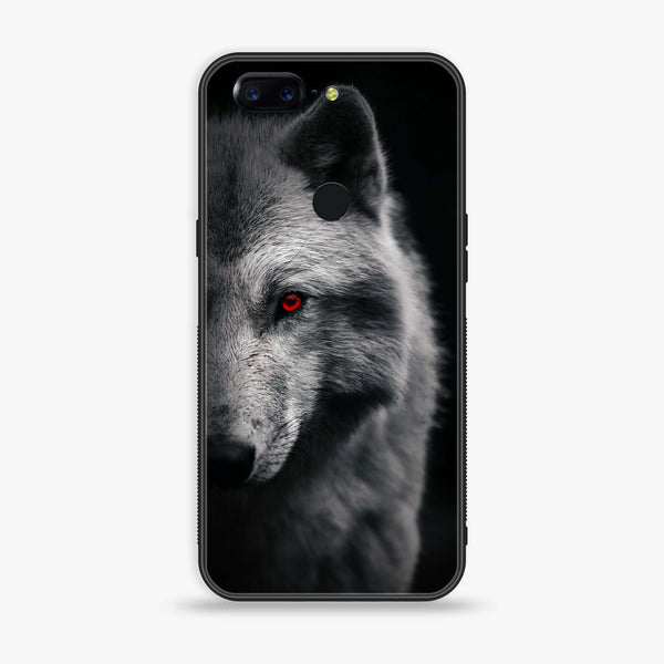 OnePlus 5T - Wolf Design 10 - Premium Printed Glass soft Bumper shock Proof Case CS-9573