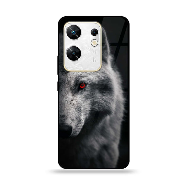 Infinix Zero 30 4G - Wolf Design 10 - Premium Printed Glass soft Bumper shock Proof Case CS-23155 CS-23371