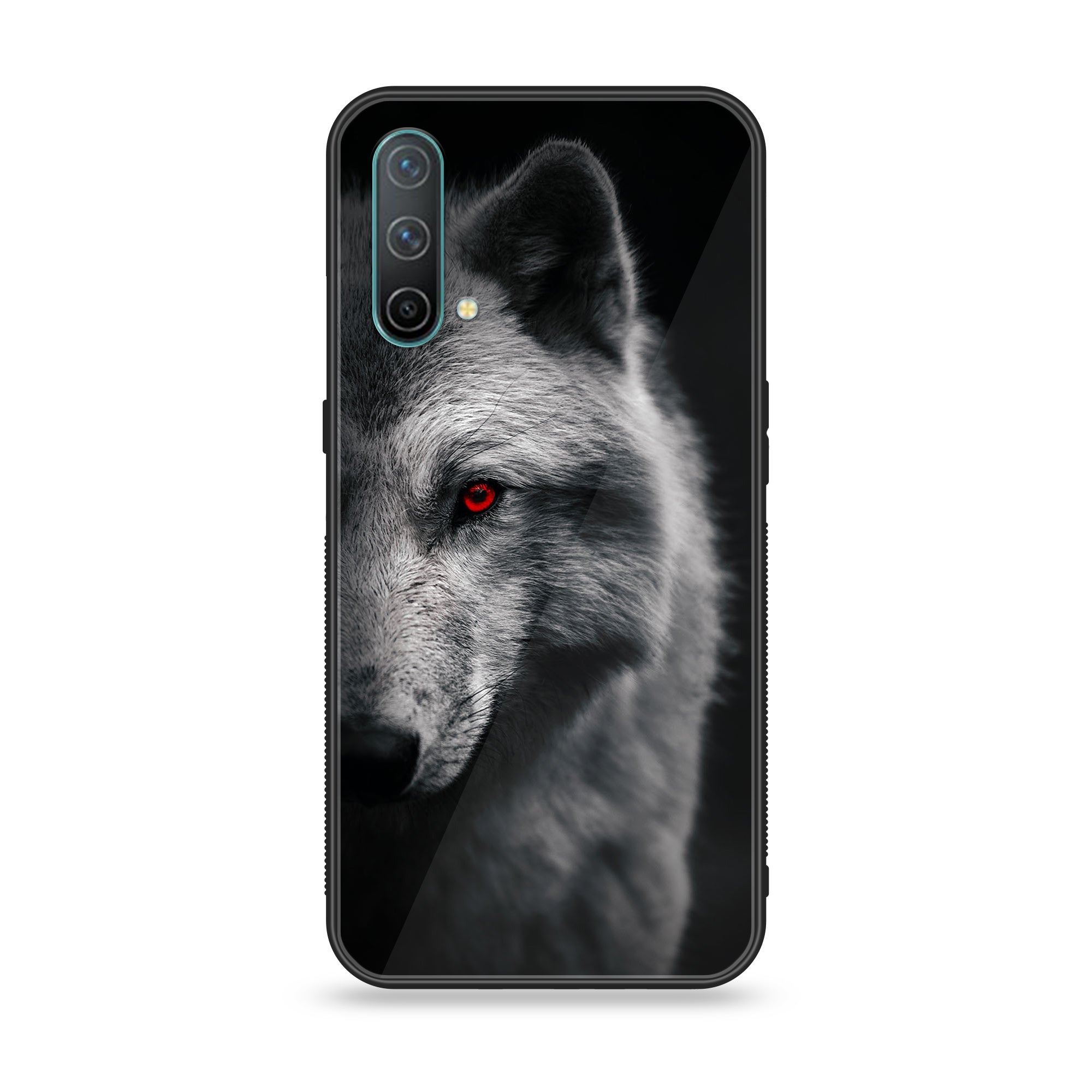 OnePlus Nord CE 5G - Wolf Series - Premium Printed Glass soft Bumper shock Proof Case