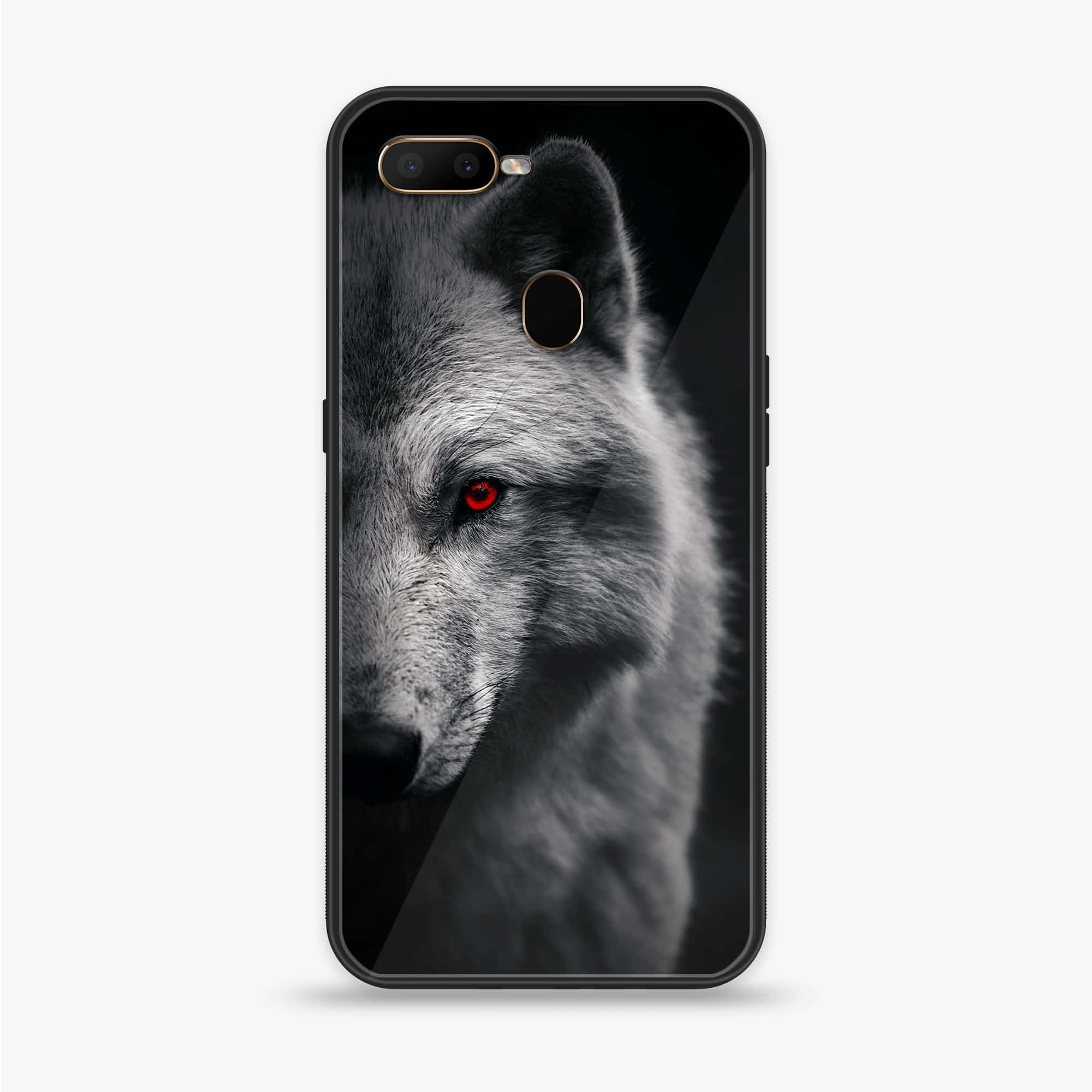 Oppo F9 - Wolf Series - Premium Printed Glass soft Bumper shock Proof Case