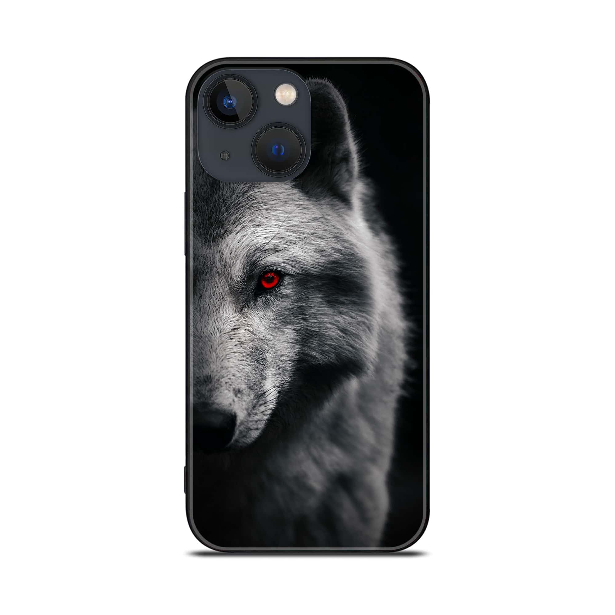 iPhone 14 Plus - Wolf Series - Premium Printed Glass soft Bumper shock Proof Case