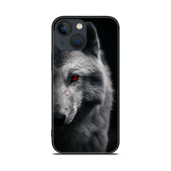 iPhone 14 Plus - Wolf Design 10 - Premium Printed Glass soft Bumper shock Proof Case CS-22211