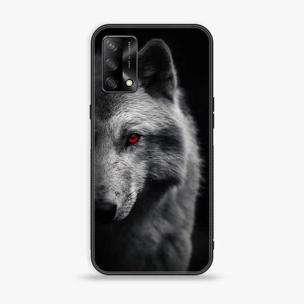 Oppo F19s  - Wolf Series - Premium Metal Printed soft Bumper shock Proof Case