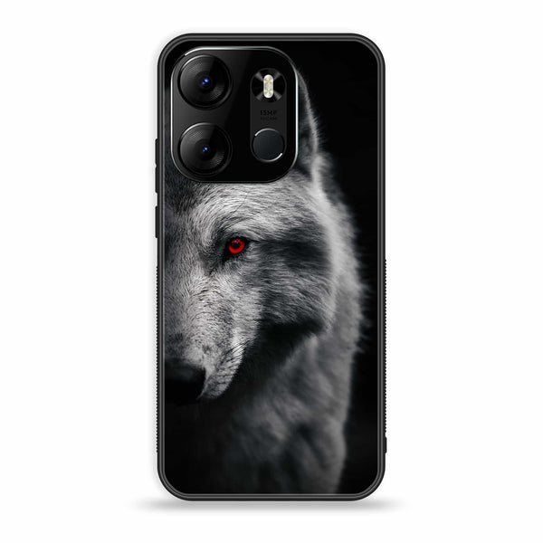 Tecno Spark Go 2023 - Wolf Design 10  - Premium Printed Glass soft Bumper shock Proof Case CS-38250