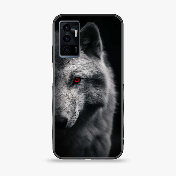 Vivo S10E Wolf series Premium Printed Glass soft Bumper shock Proof Case