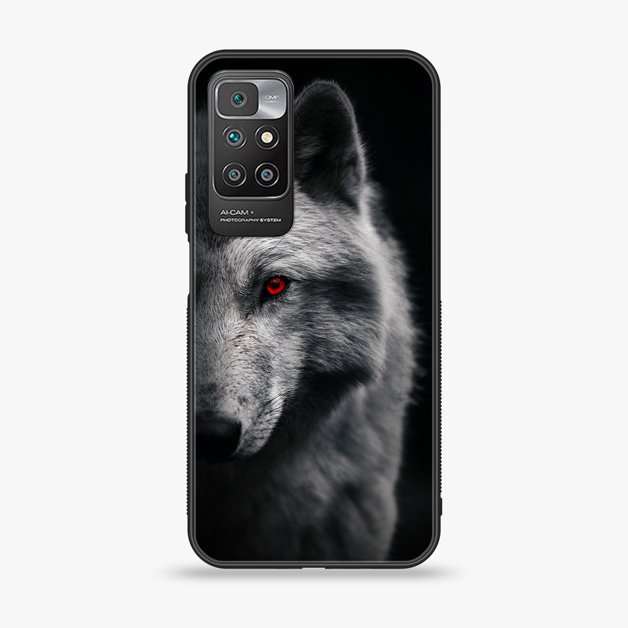 Redmi 10 - Wolf Series - Soft Bumper shock Proof Glass Case