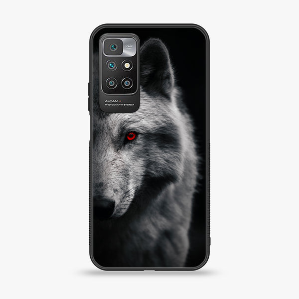Redmi 10 4G/ Redmi 10 Prime  - Wolf Design 10- Soft Bumper shock Proof Glass Case CS-14866 CS-30121