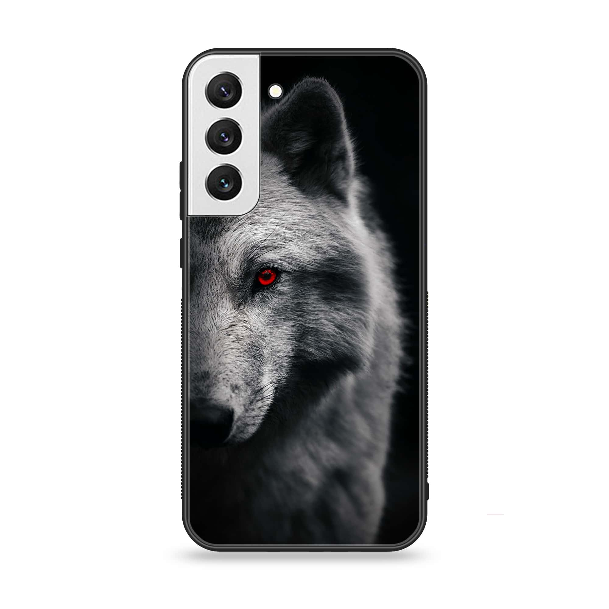 Samsung Galaxy S22 Plus - Wolf Series - Premium Printed Glass soft Bumper shock Proof Case