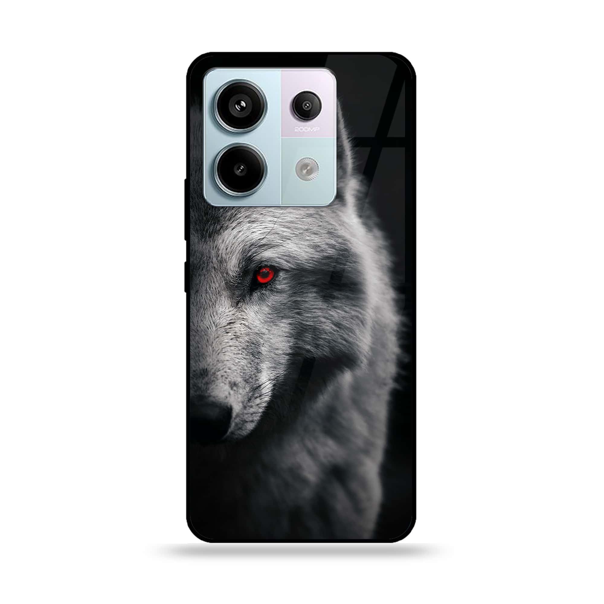 Redmi Note 13 - Wolf Series - Premium Metal Printed soft Bumper shock Proof Case