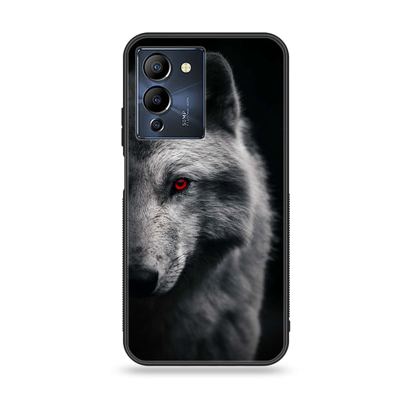 Infinix Note 12 G96 Wolf Design 10 Premium Printed Glass soft Bumper shock Proof Case  CS-36730