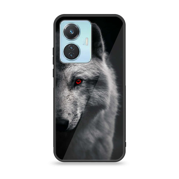 Vivo Y55 4G Wolf Design 10  Premium Printed Glass soft Bumper shock Proof Case  CS-36564