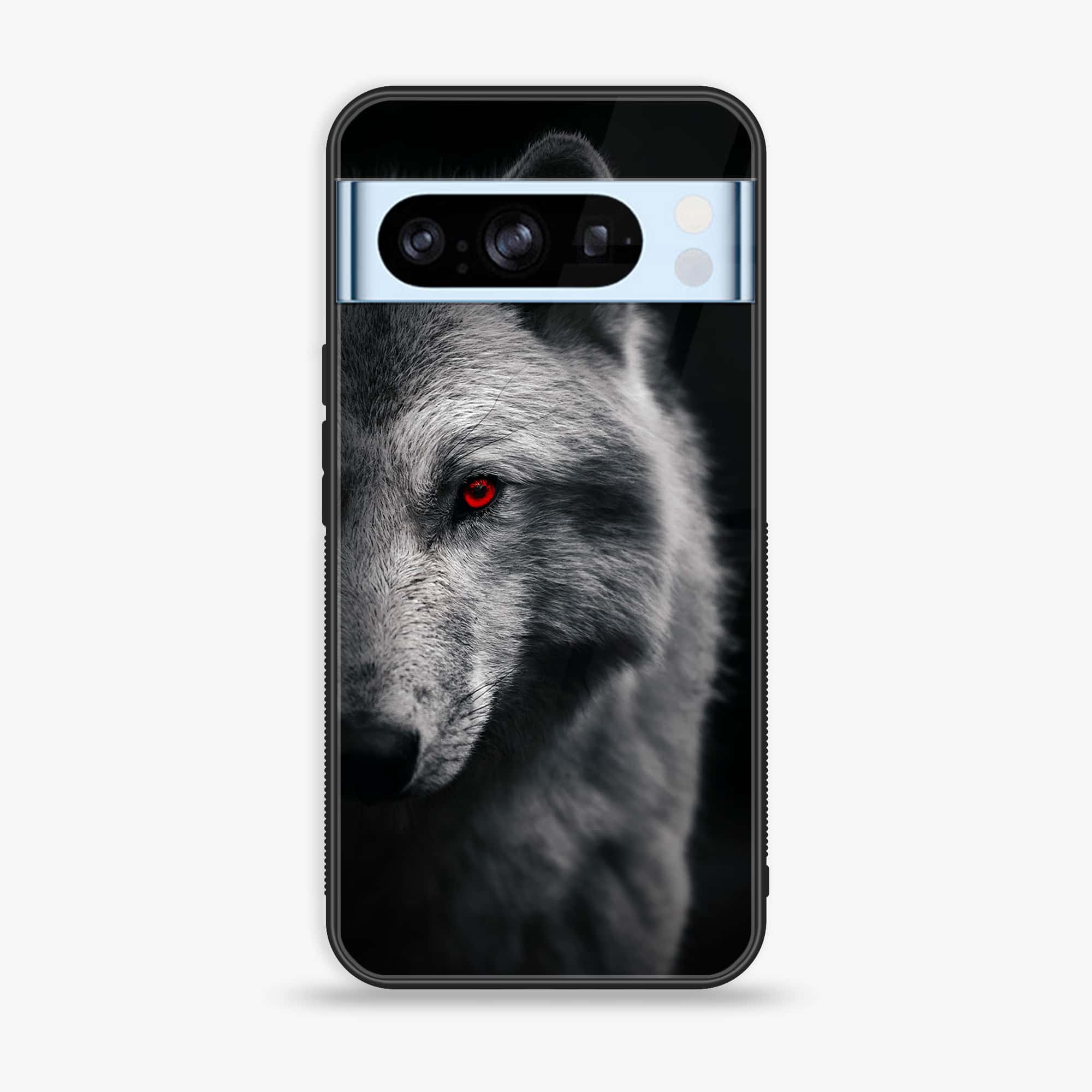 Google Pixel 8 Pro - Wolf Series - Premium Printed Glass soft Bumper shock Proof Case