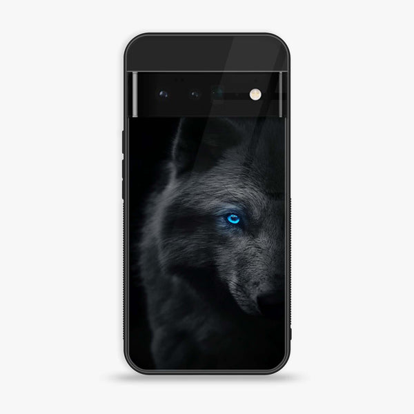 Google Pixel 6 - Wolf Design 9- Premium Printed Glass soft Bumper shock Proof Case CS-23941