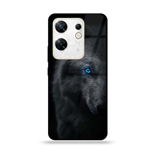 Infinix Zero 30 4G - Wolf Design 9 - Premium Printed Glass soft Bumper shock Proof Case CS-16862