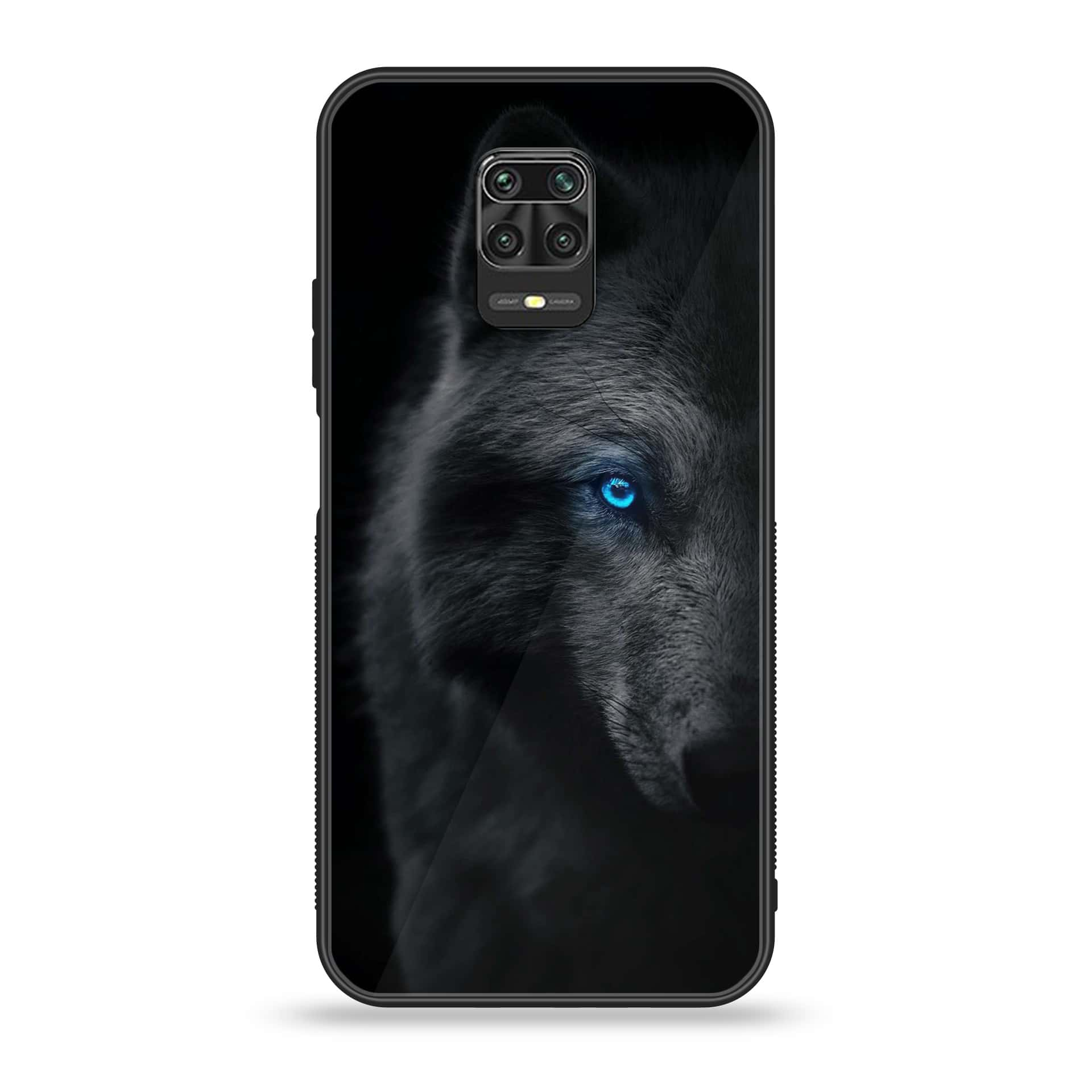 Xiaomi Redmi Note 9 Pro - Wolf Series - Premium Printed Glass soft Bumper shock Proof Case