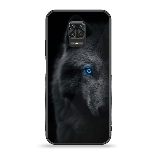 Xiaomi Redmi Note 9S - Wolf Design 9 - Premium Printed Glass soft Bumper shock Proof Case CS-17921 CS-27929