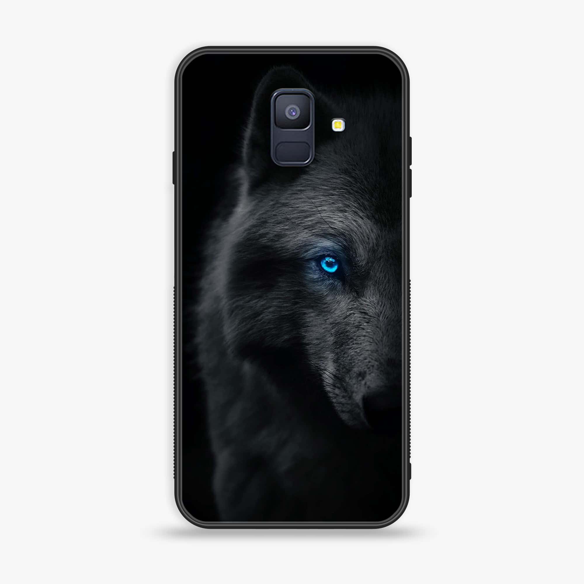 Samsung Galaxy A6 (2018) - Wolf Series - Premium Printed Glass soft Bumper shock Proof Case