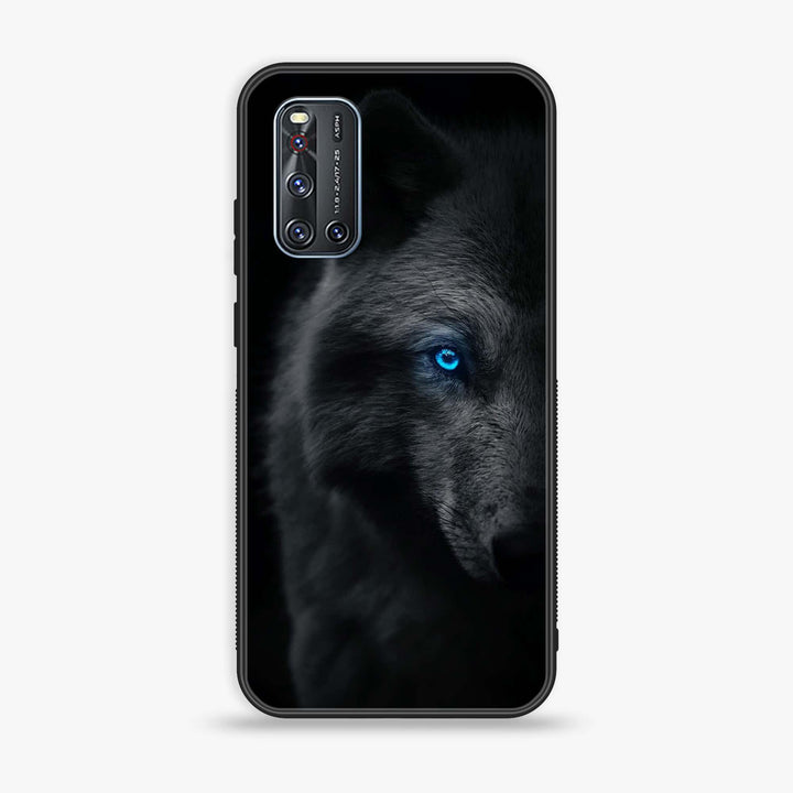 Vivo V19 - Wolf Design 9 - Premium Printed Glass soft Bumper shock Proof Case CS-42417