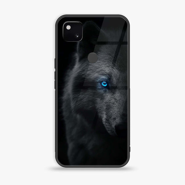Google Pixel 4A 4G - Wolf  Design 9  - Premium Metal Printed soft Bumper Shock Proof Case  CS-32229