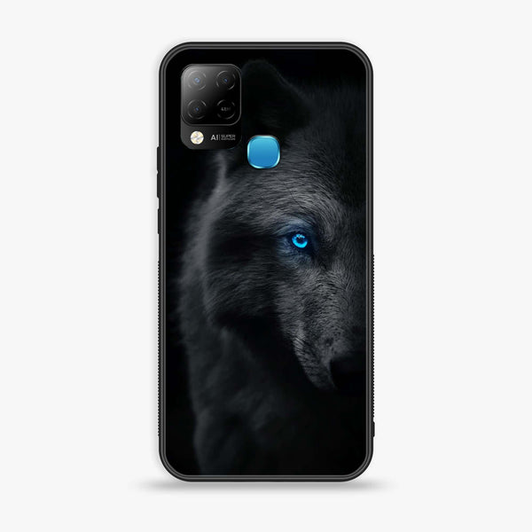 Infinix Hot 10s Wolf Design 9 Premium Metal Printed soft Bumper shock Proof Case CS-17883