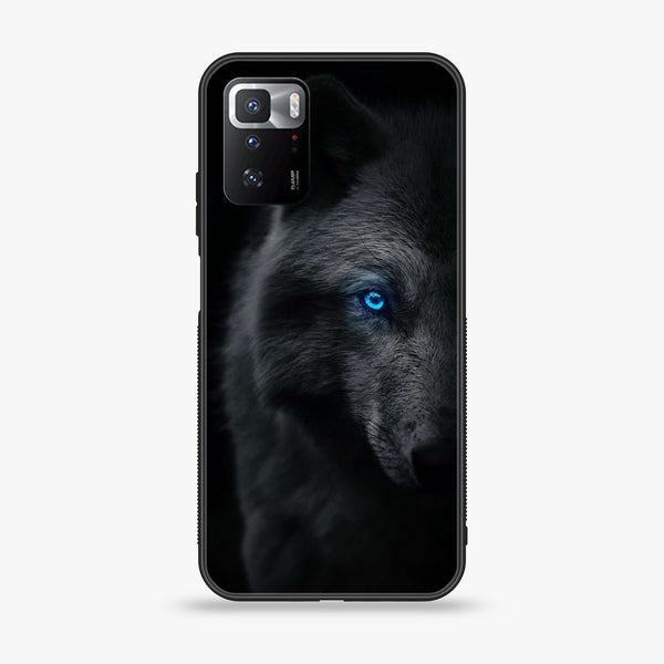 Xiaomi POCO X3 GT Wolf Design 9 Premium Printed Glass soft Bumper shock Proof Case CS-22898