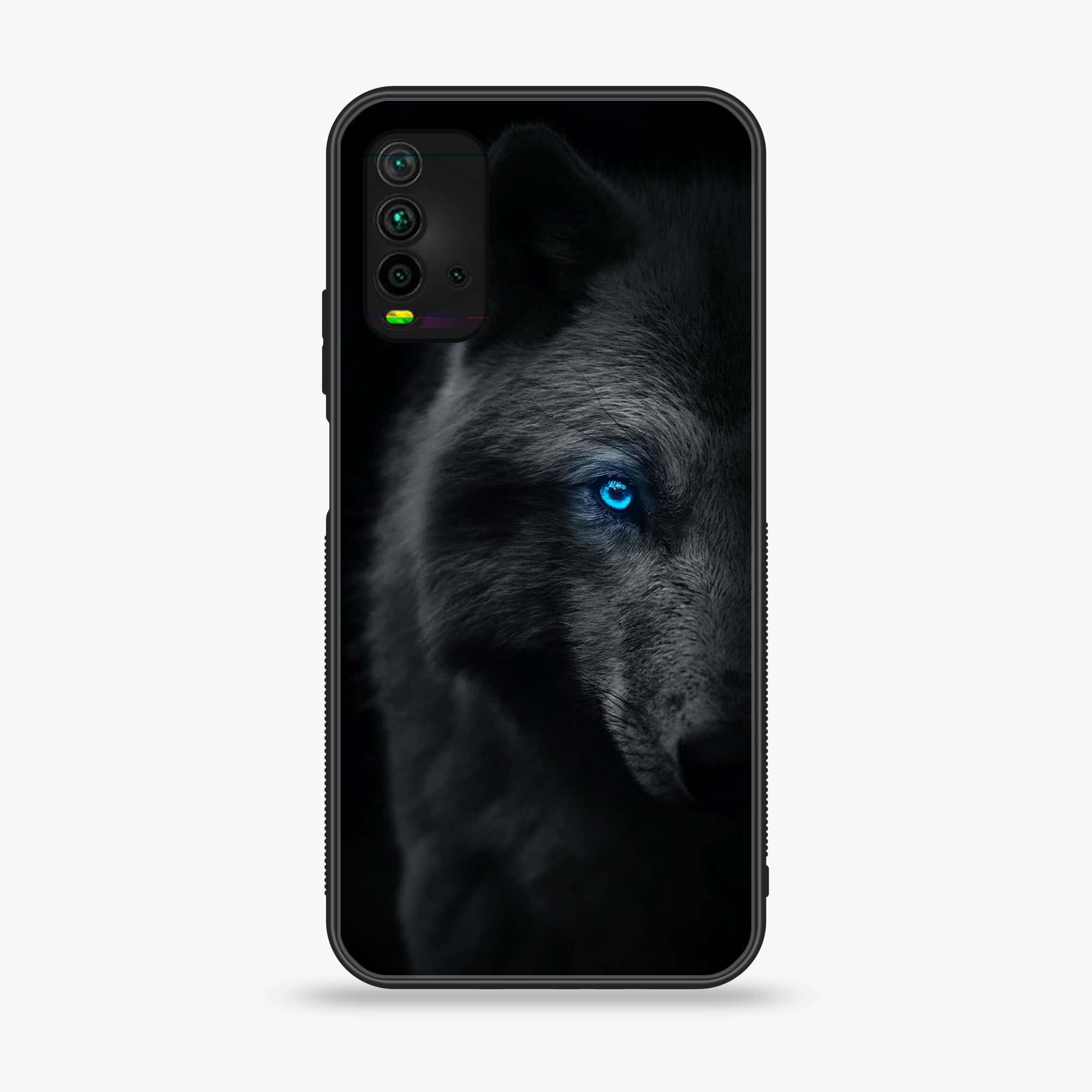 Xiaomi Redmi 9T - Wolf Series - Premium Printed Glass soft Bumper shock Proof Case