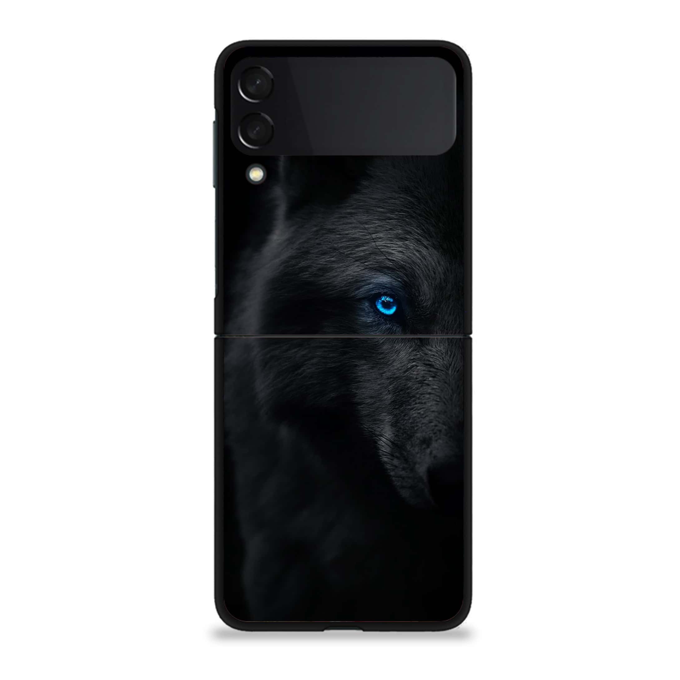 Galaxy Z Flip 3 - Wolf Series - Premium Printed Glass soft Bumper shock Proof Case
