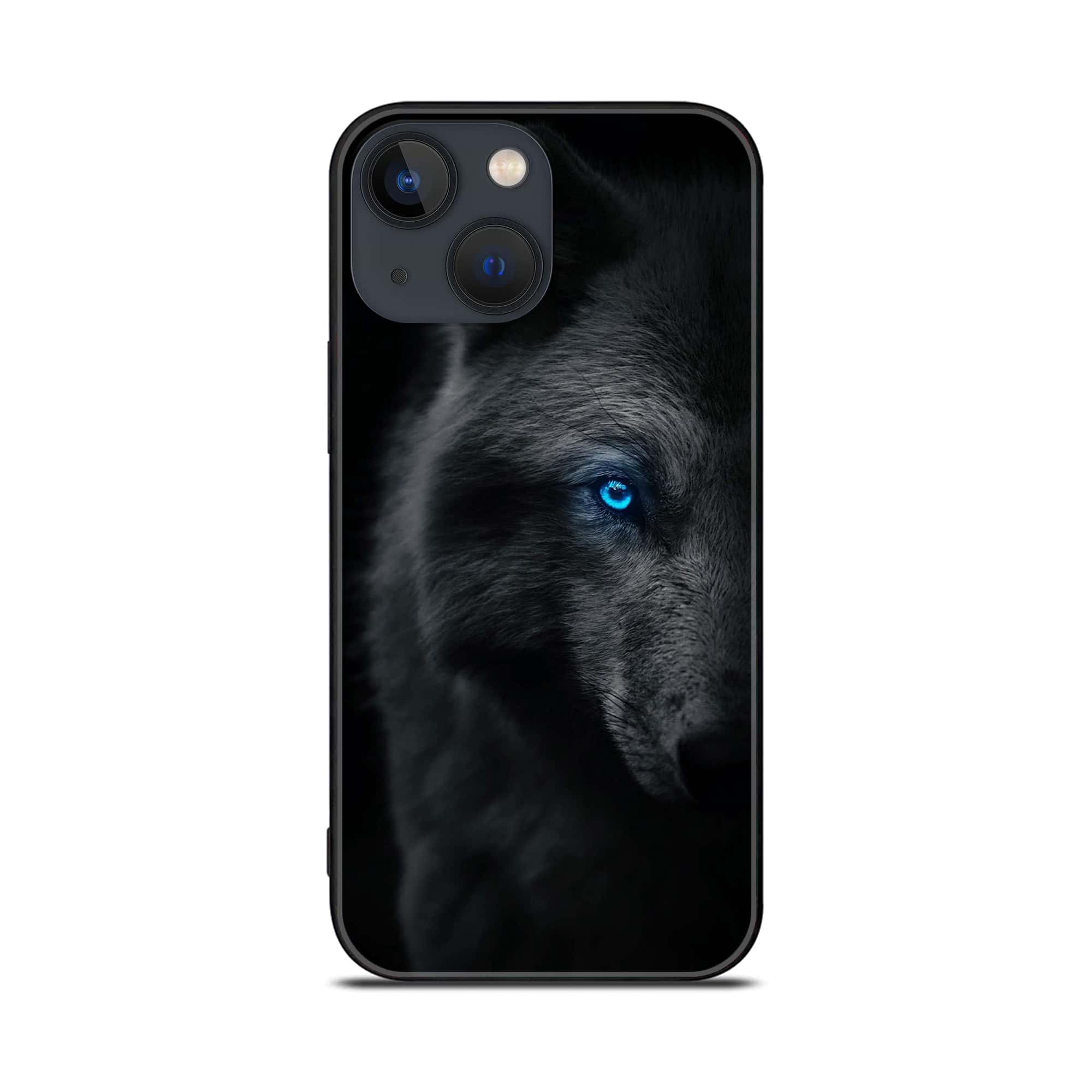 iPhone 14 - Wolf Series - Premium Printed Glass soft Bumper shock Proof Case