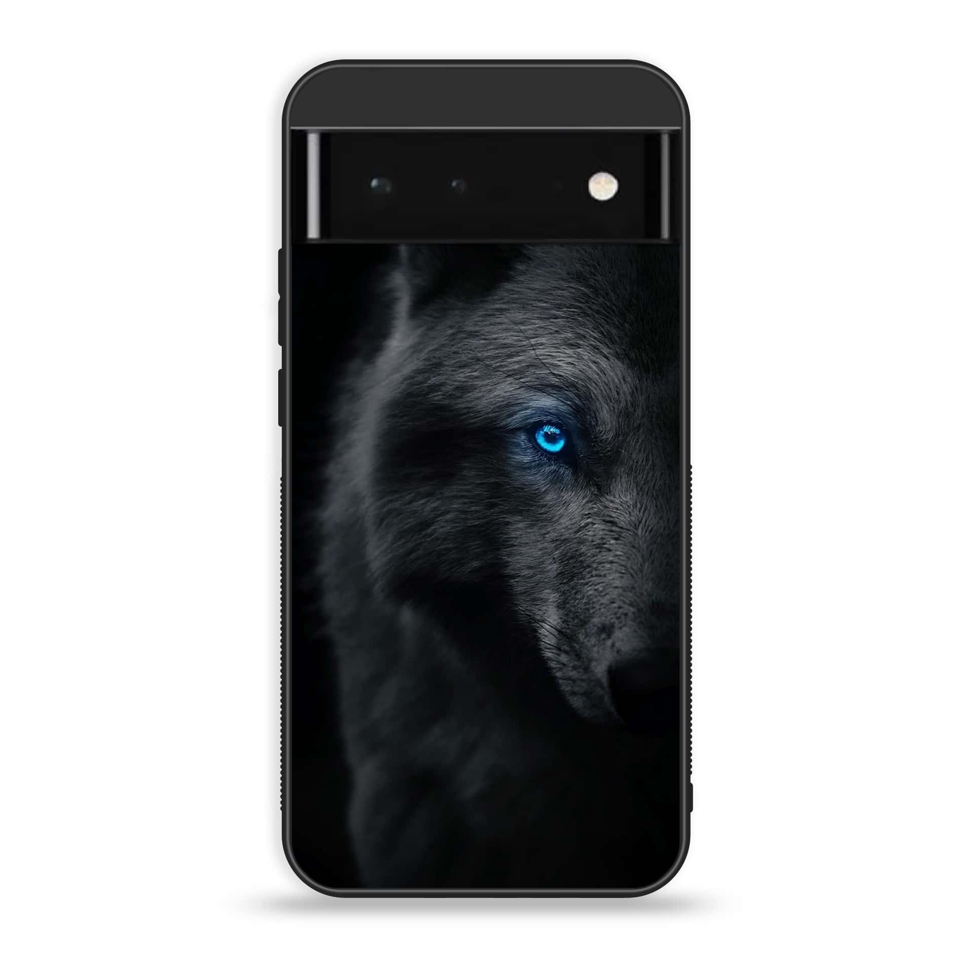 Google Pixel 6 Pro-Wolf Series - Premium Printed Glass soft Bumper shock Proof Case