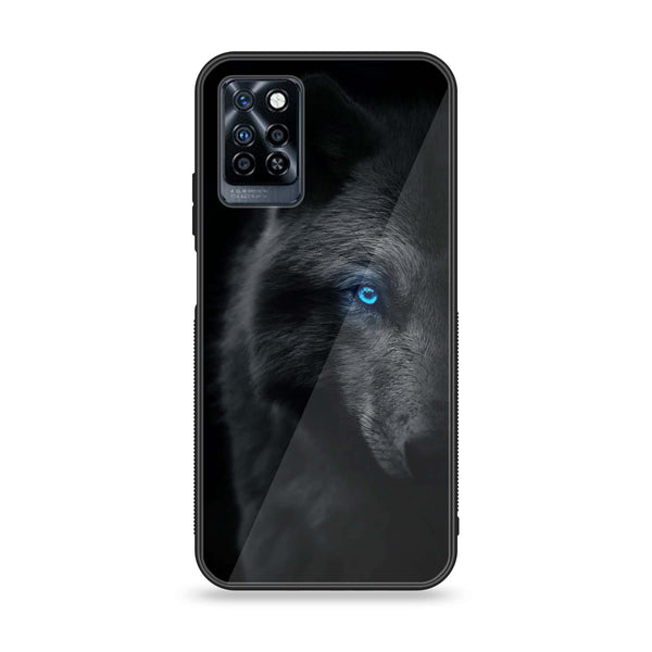 Infinix Note 10 Pro - Wolf Design 9- Premium Printed Glass soft Bumper shock Proof Case CS-36873